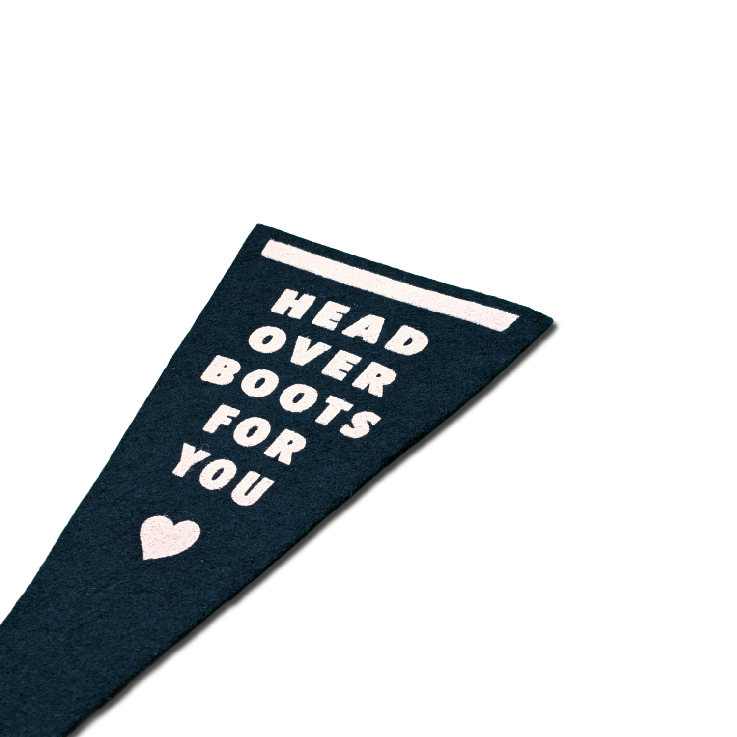'Head Over Boots For You' Mini Pennant