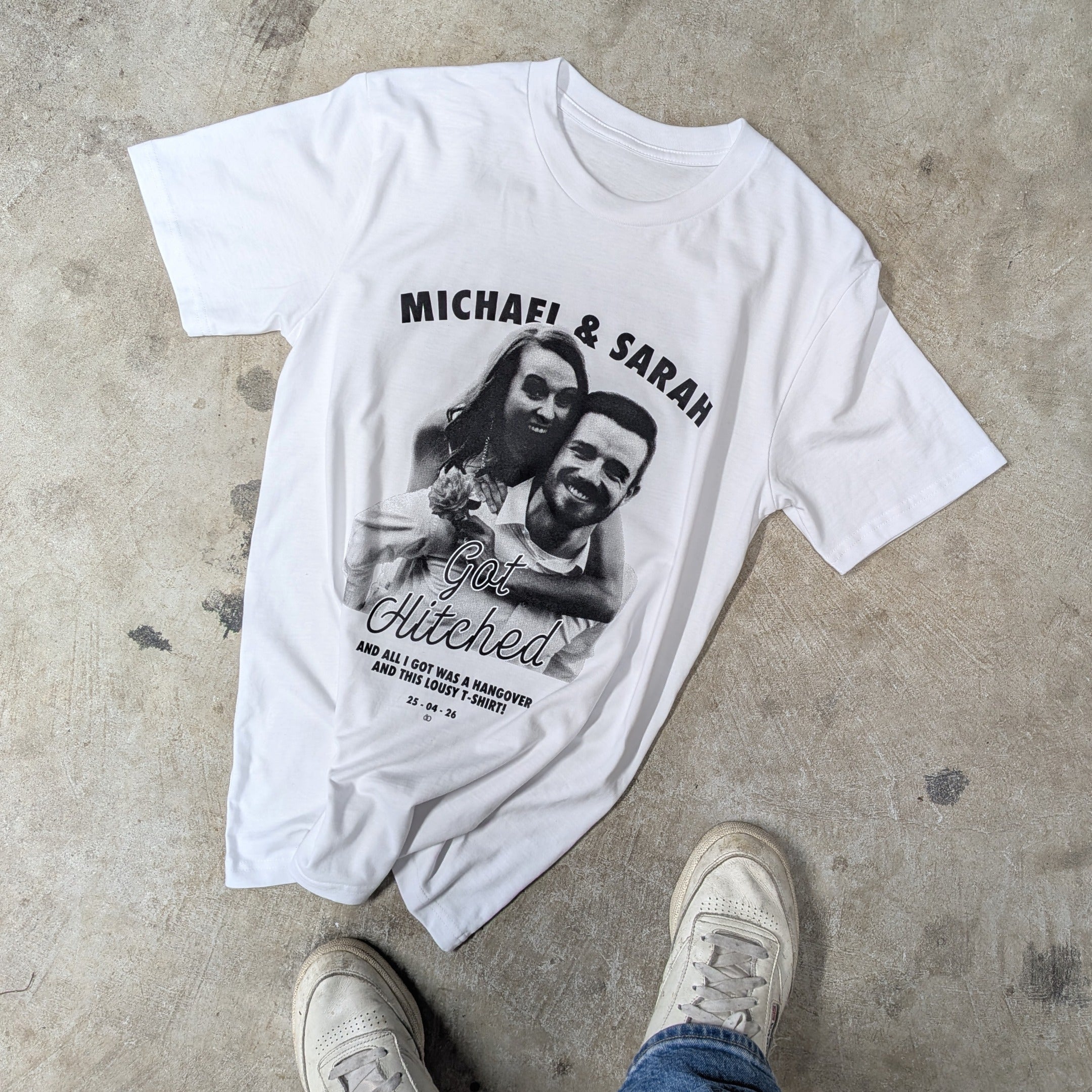 Custom Wedding T-shirt (Min. order of 15)